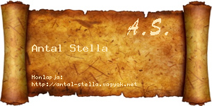 Antal Stella névjegykártya